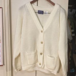 HER sweater- white